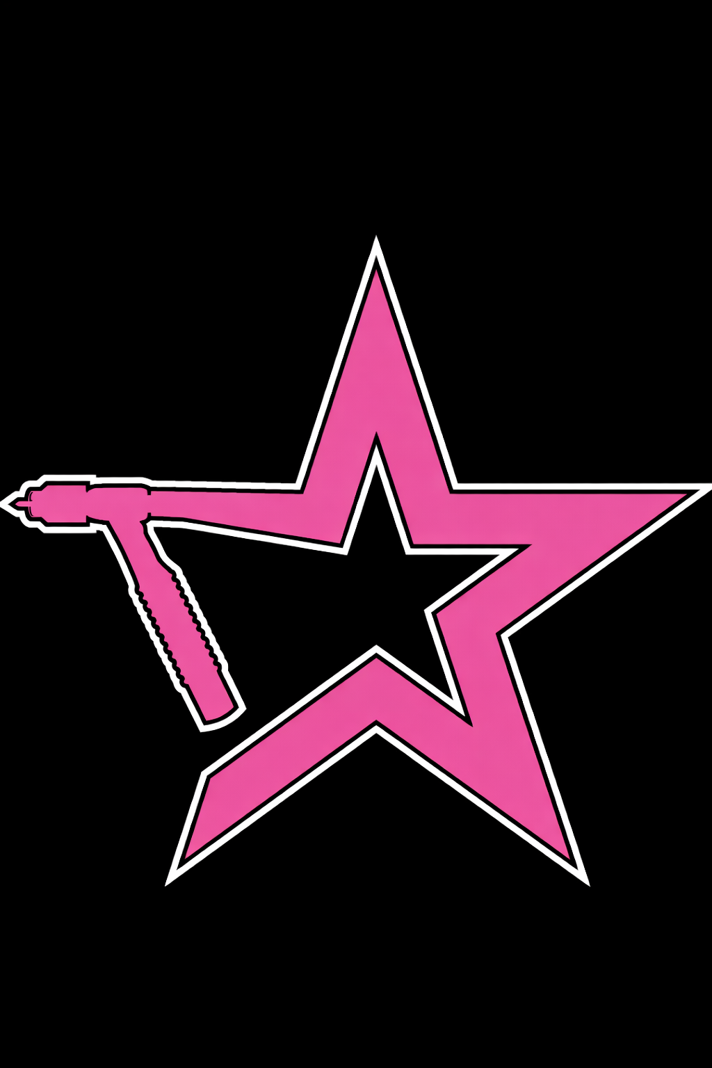 Astros Tig Sticker (Pink)